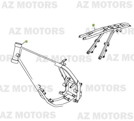 Chassis BETA Pièces Beta RR 50 - 2008