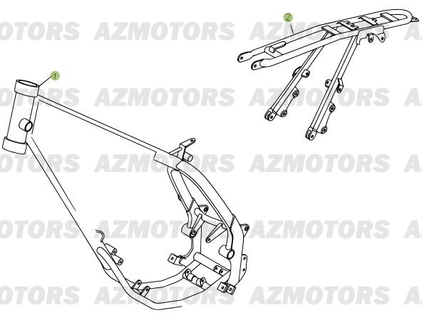 Chassis BETA Pièces Beta RR 50 - 2011-2010