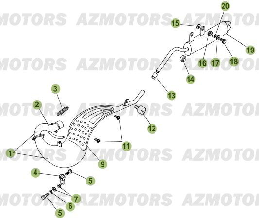 ECHAPPEMENT pour 50-RR-2010-11