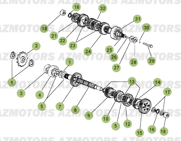 Boite A Vitesses Du N Serie 100001 A 100342 BETA Pièces Beta 50 RR FACTORY - 2013-2012