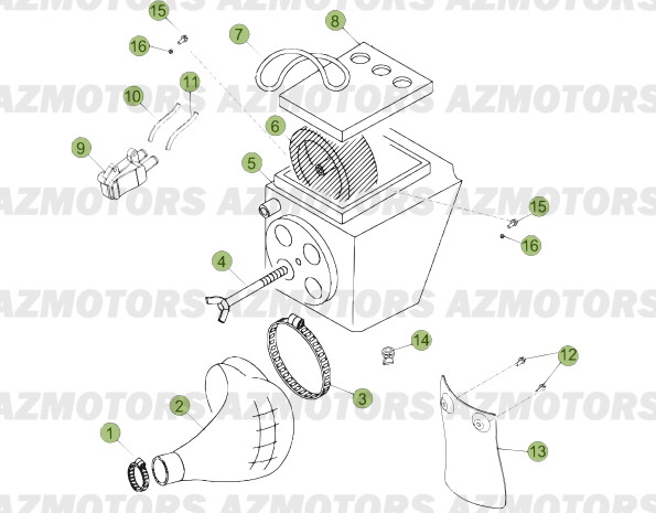 BOITIER DU FILTRE BETA 50 RRFAC 13 12