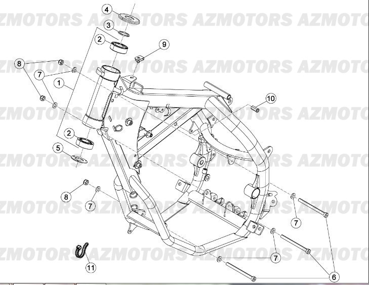 Chassis BETA Pièces Beta 50 RR FACTORY - 2013-2012