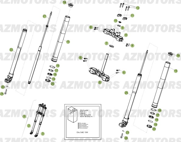 FOURCHE DU N SERIE 100001 A 100236 BETA 50 RRFAC 13 12