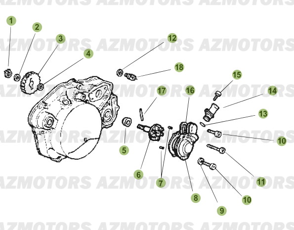 INSTALLATION DE REFROIDISSEMENT BETA Pièces RR Enduro 50 RR FACTORY 2012