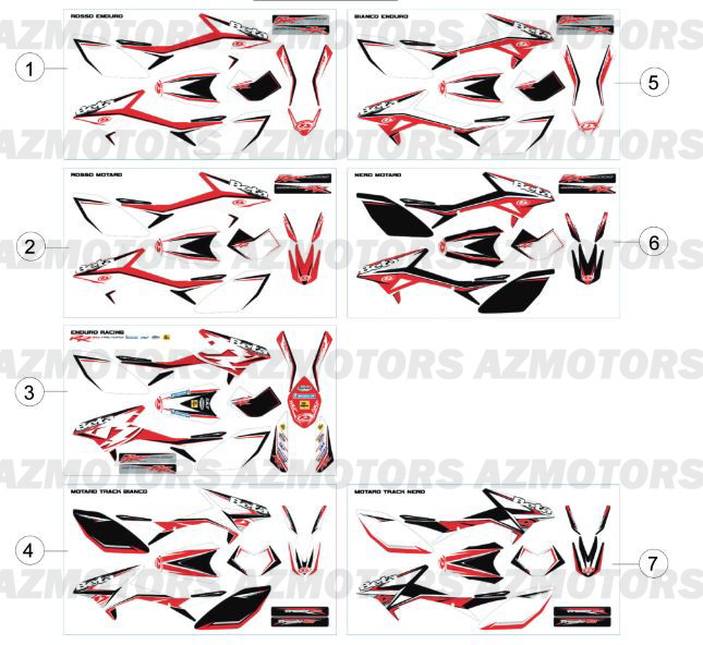 Kit Stickers BETA Pièces Beta 50 RR FACTORY - 2013-2012