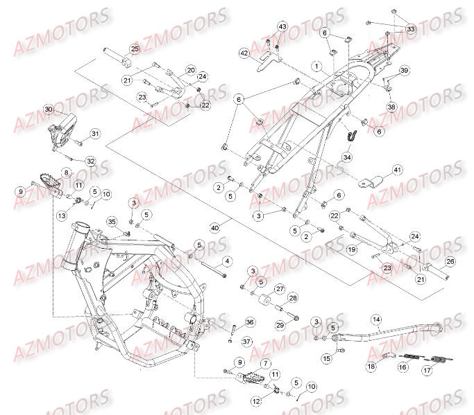 ACCESSOIRES DU CHASSIS pour 50-RRFAC-15