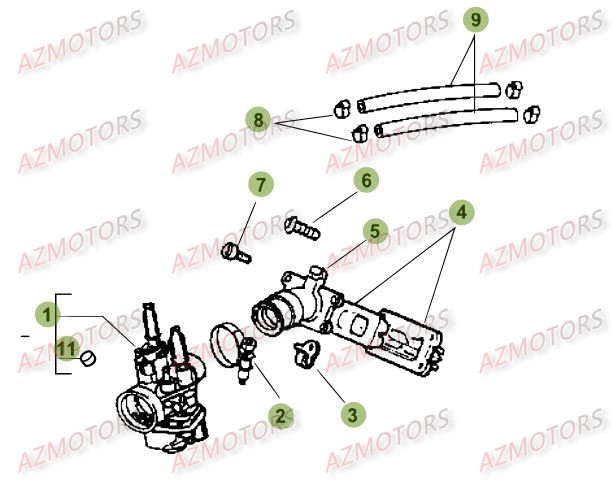 CARBURATEUR BETA 50 RRFAC 15