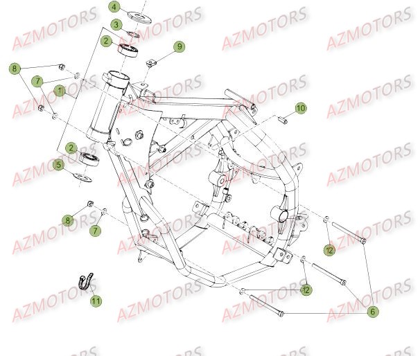 CHASSIS BETA Pièces RR Enduro 50 RR FACTORY - [2015 - 2014]