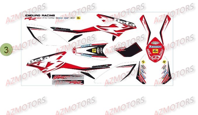 Decors Du No Serie 100001 A 100512 BETA Pièces Beta 50 RR FACTORY - 2015-2014