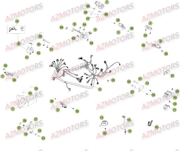 INSTALLATION ELECTRIQUE DU No SERIE 100001 A 100343 pour 50-RRFAC-15