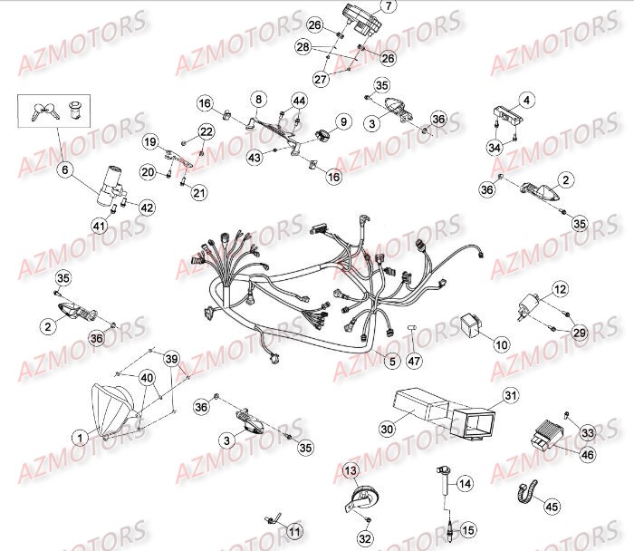 INSTALLATION_ELECTRIQUE_DU_No_SERIE_100344_A_199999 BETA Pièces RR Enduro 50 RR FACTORY - [2015 - 2014]