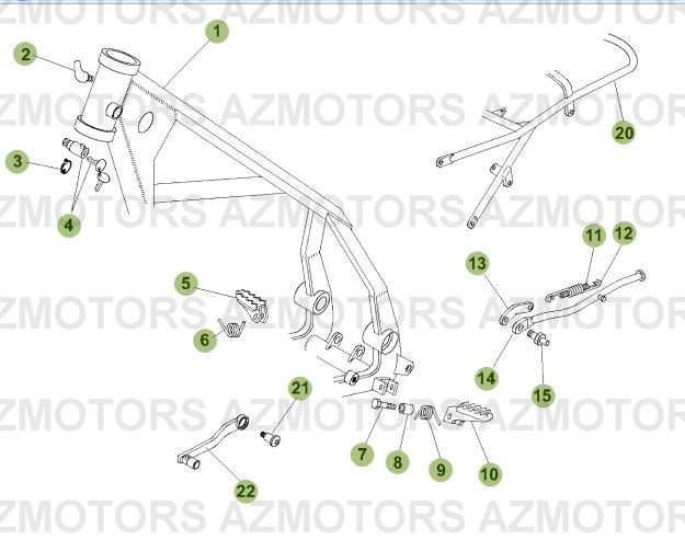 Accessoires Du Chassis BETA Pièces Beta 50 RR RACING - 2007-2005