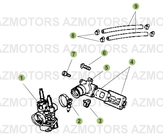 CARBURATEUR BETA 50 RRRAC 07