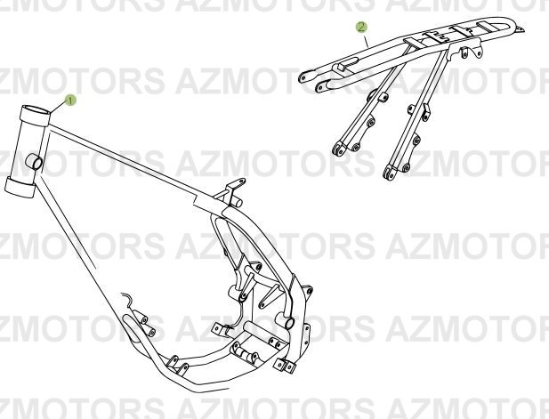Chassis BETA Pièces Beta 50 RR RACING - 2007-2005
