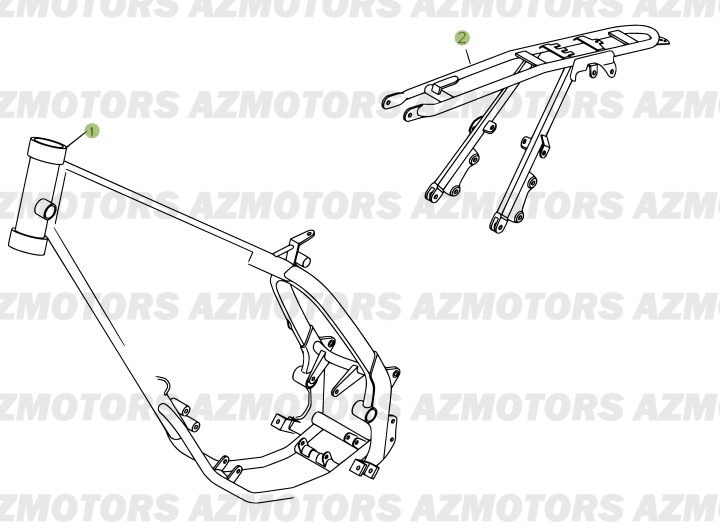 Chassis BETA Pièces Beta 50 RR FACTORY - 2008