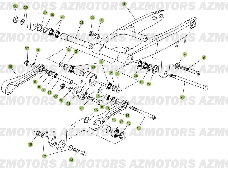 SUSPENSION ARRIERE BETA 50 RRRAC 08