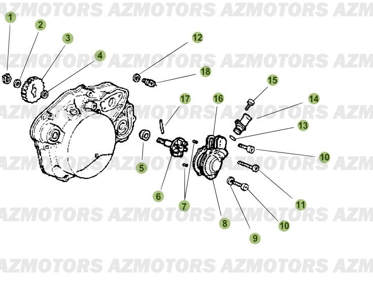 INSTALLATION DE REFROIDISSEMENT BETA Pièces RR Enduro 50 RACING 2010 2011 