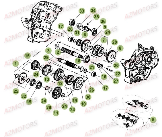 Boite A Vitesses BETA Pièces Beta 50 RR RACING - 2016