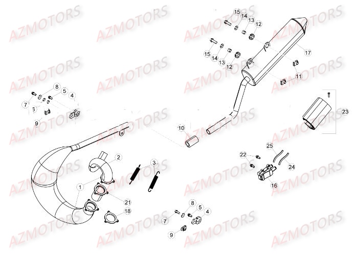 ECHAPPEMENT pour 50-RRRACING-16