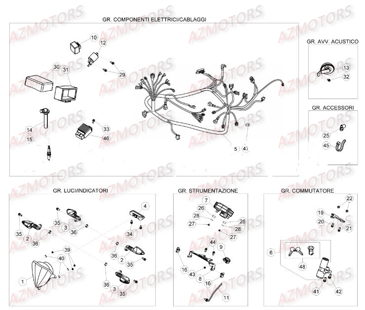 EQUIPEMENT ELECTRIQUE BETA 50 RRRACING 16