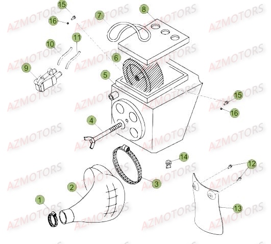 FILTRE A AIR BETA 50 RRRACING 16