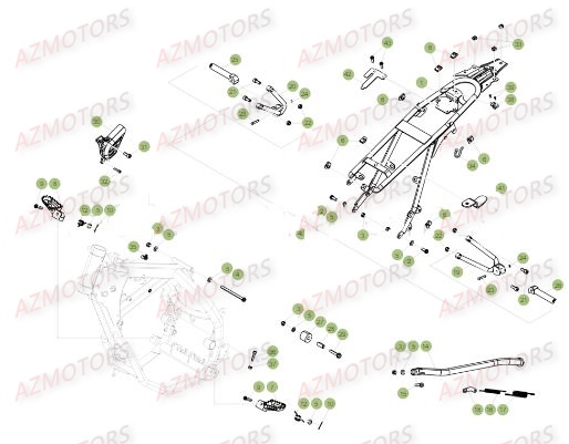 ACCESSOIRES DU CHASSIS pour 50-RRRACING-17