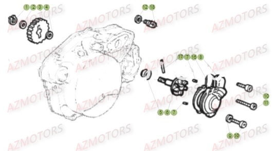 Installation De Refroidissement BETA Pièces Beta 50 RR RACING - 2017