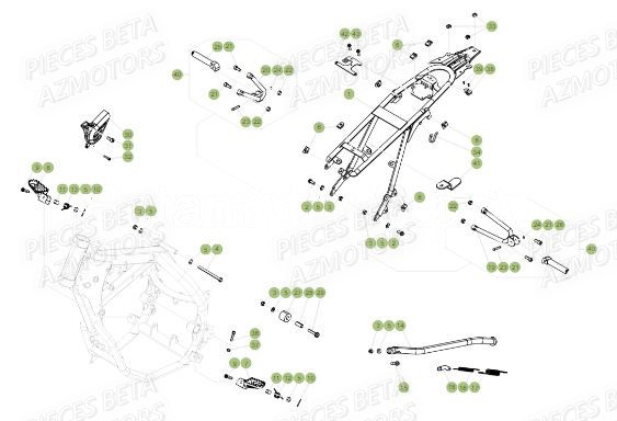 ACCESSOIRES DU CHASSIS pour 50-RRRACING-18