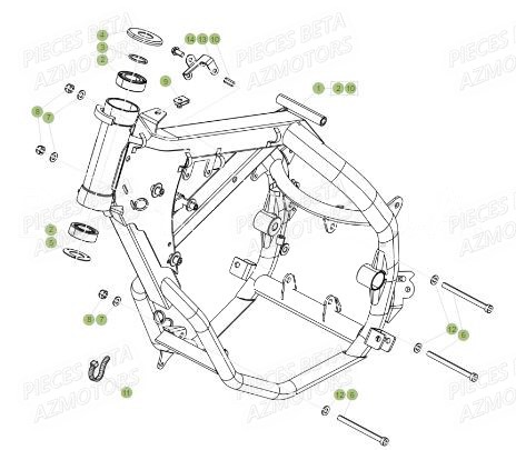 Chassis BETA Pieces Beta 50 RR RACING - 2018