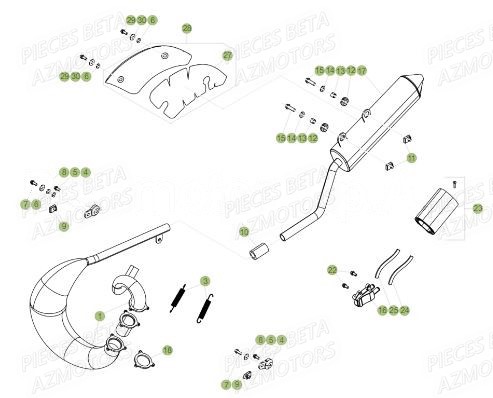 ECHAPPEMENT pour 50-RRRACING-18