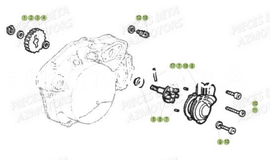 Pompe A Eau BETA Pieces Beta 50 RR RACING - 2018