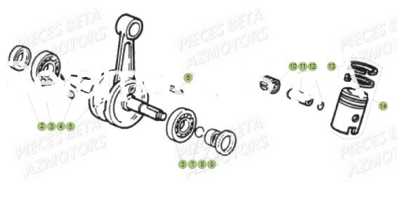 Vilebrequin BETA Pieces Beta 50 RR RACING - 2018