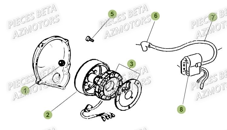 Allumage BETA Pieces Beta 50 RR RACING - 2019