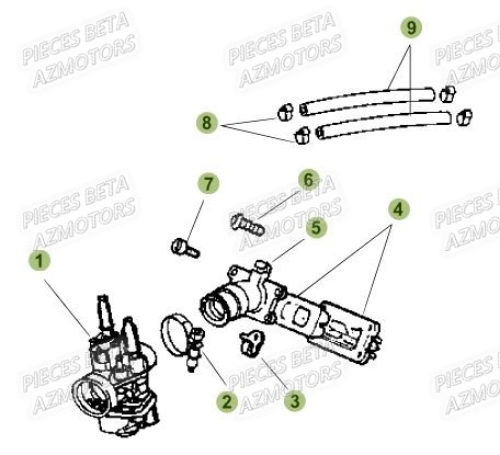 Carburateur BETA Pieces Beta 50 RR RACING - 2019