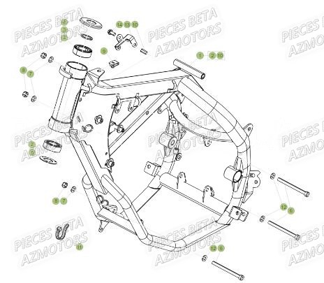 Chassis BETA Pieces Beta 50 RR RACING - 2019