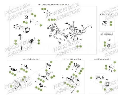 Equipement Electrique BETA Pieces Beta 50 RR RACING - 2019