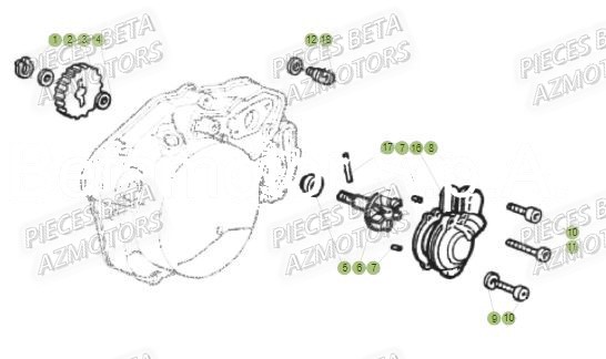 Pompe A Eau BETA Pieces Beta 50 RR RACING - 2019