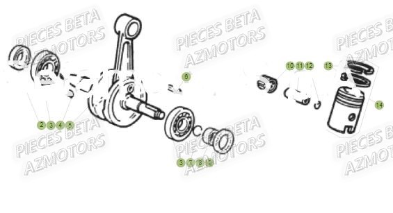 Vilebrequin BETA Pieces Beta 50 RR RACING - 2019