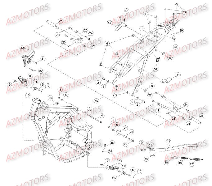 ACCESSOIRES DU CHASSIS pour 50-RRSPORT-15