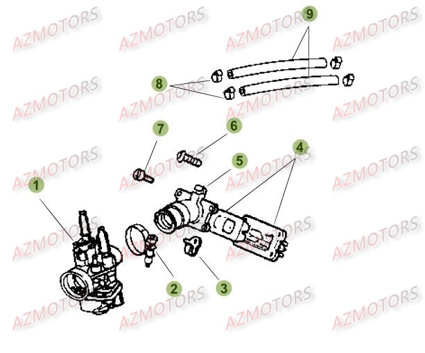 Carburateur BETA Pièces Beta RR 50 SPORT - 2015-2014