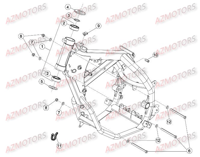 Chassis BETA Pièces Beta RR 50 SPORT - 2015-2014