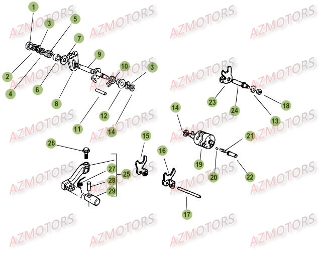 Commande Boite A Vitesses BETA Pièces Beta RR 50 SPORT - 2015-2014