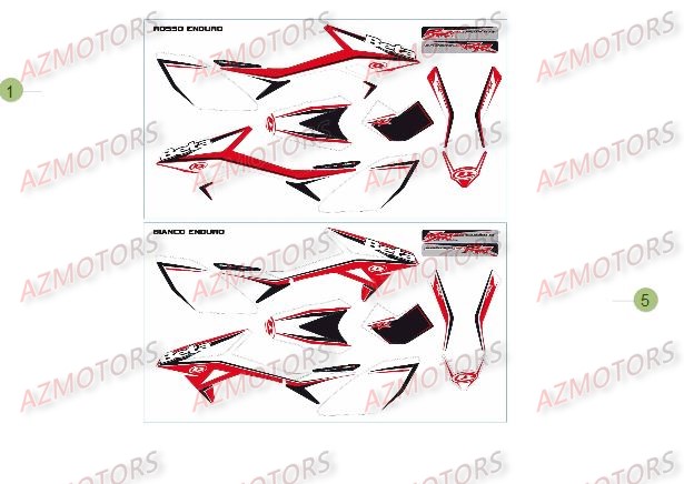 Decors Du No Serie 1 A 736 BETA Pièces Beta RR 50 SPORT - 2015-2014