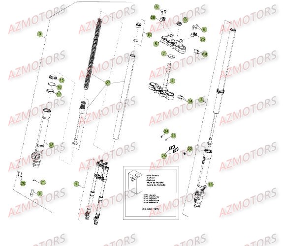 FOURCHE DU No SERIE 1 A 93 BETA 50 RRSPORT 15