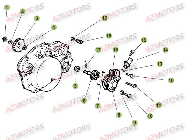 Installation De Refroidissement BETA Pièces Beta RR 50 SPORT - 2015-2014