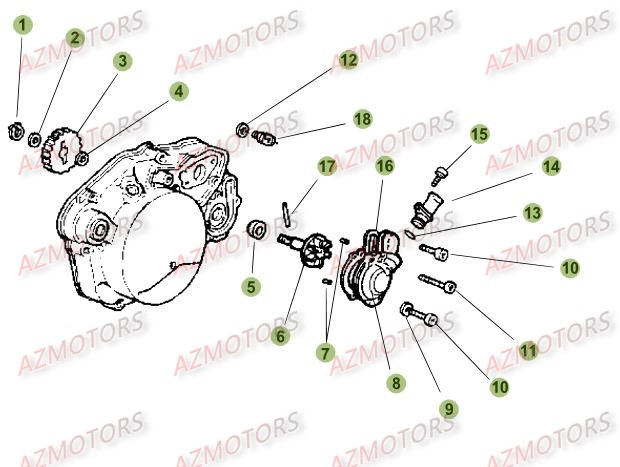 INSTALLATION_DE_REFROIDISSEMENT BETA Pièces RR Enduro 50 SPORT 2015 2014