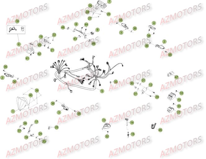 INSTALLATION_ELECTRIQUE_DU_No_SERIE_1_A_471 BETA Pièces RR Enduro 50 SPORT 2015 2014