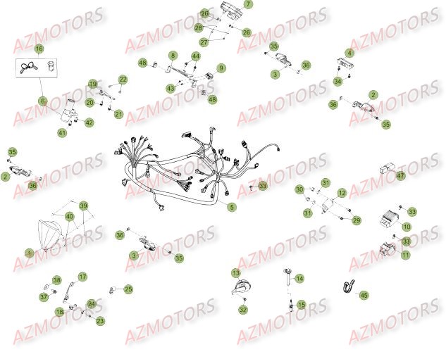 INSTALLATION_ELECTRIQUE_DU_No_SERIE_472_A_99999 BETA Pièces RR Enduro 50 SPORT 2015 2014