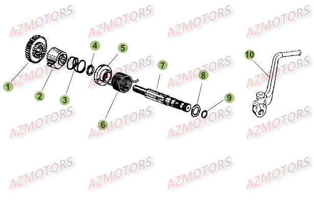 Kick Starter BETA Pièces Beta RR 50 SPORT - 2015-2014