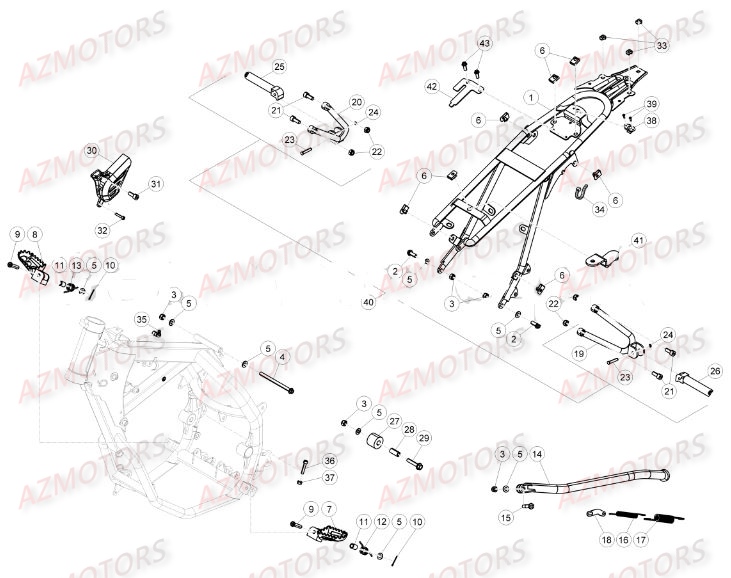 Accessoires Du Chassis BETA Pièces Beta RR 50 SPORT - 2016